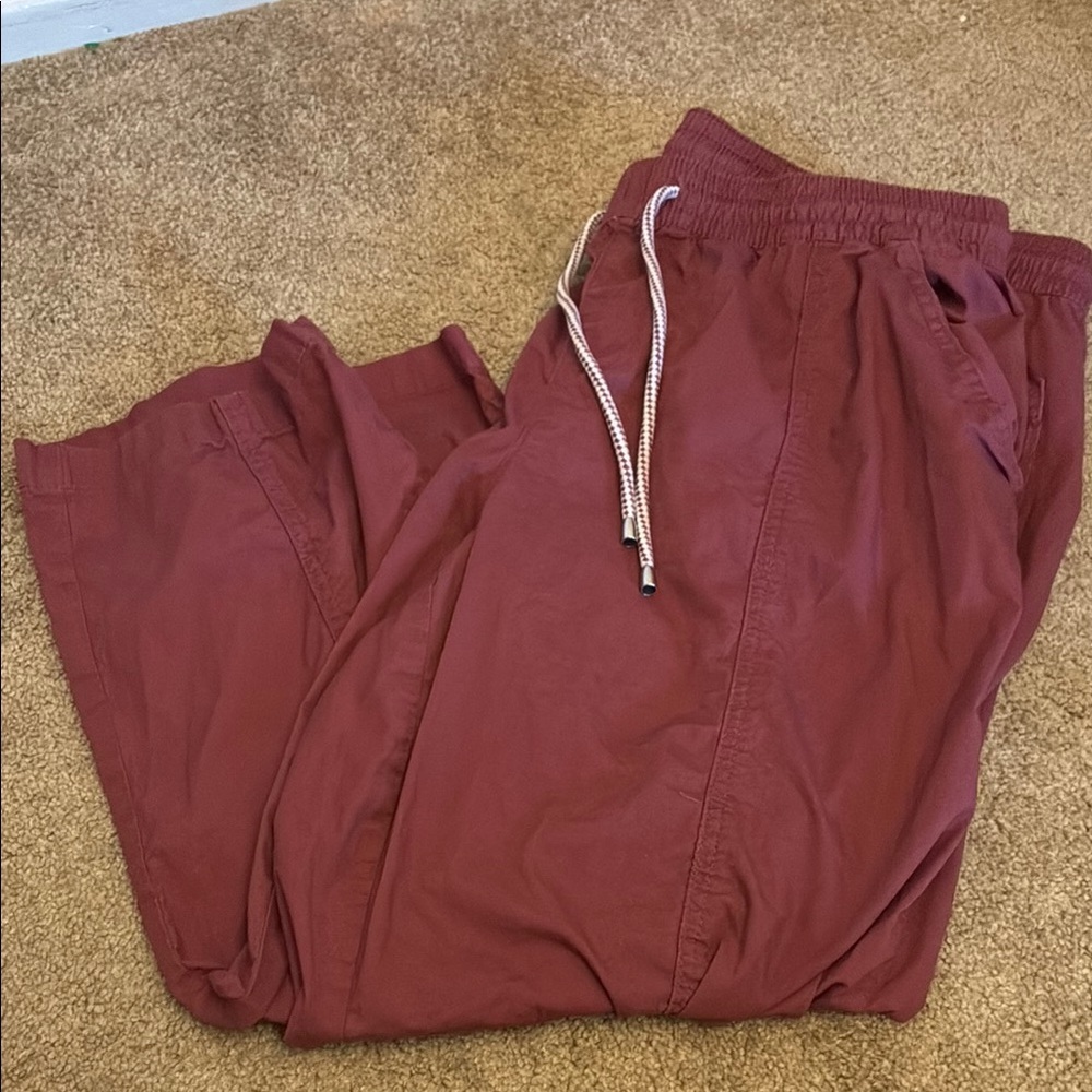 Torrid Rust Red Pants With Elastic Waistband And … - image 1